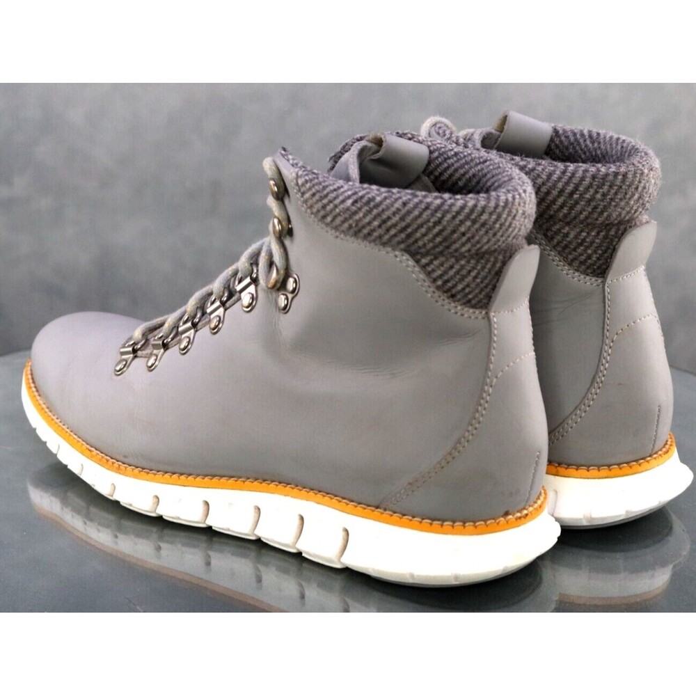 Cole Haan Zero Grand $160 Men's Hikingg Boots Size 9 Leather Gray Tan C27811 - Picture 6 of 11